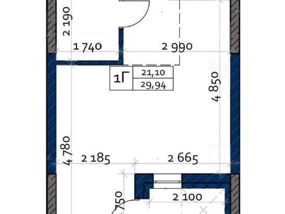 1-к квартира 29,94 м, ЖК Polaris HomePlaza, 10 поверх, Оболонь, Мінський масив