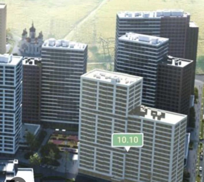 1к.квартира ЖК  Варшавський 3, секція 10,10. - фото 1