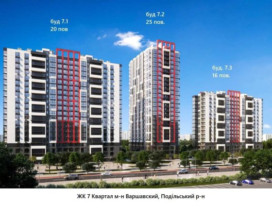 3к в готовом домі, єОселя ЖК 7 квартал, Варшавський