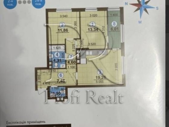 Продаж 2 кімнат квартири Варшавський плюс/Виноградар/Подільський