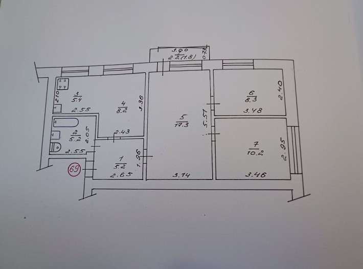 Продам 3-х кімнатну квартиру в центрі Охтирки, вул. Шевченка 2а - фото 1