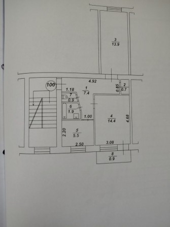 Двух кімнатна квартира - фото 1
