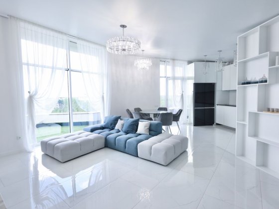 Пентхаус 128,5 м² з дизайнерським ремонтом | ЖК На Прорізній | 2 тераси | Вид на сосни Гостомель