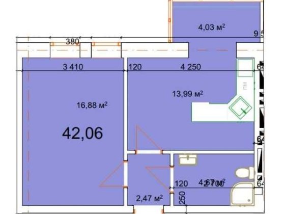 Продається 1 кім квартира ,42.06 м.кв ,м.Калуш(Епіцентр), розтермінування Калуш