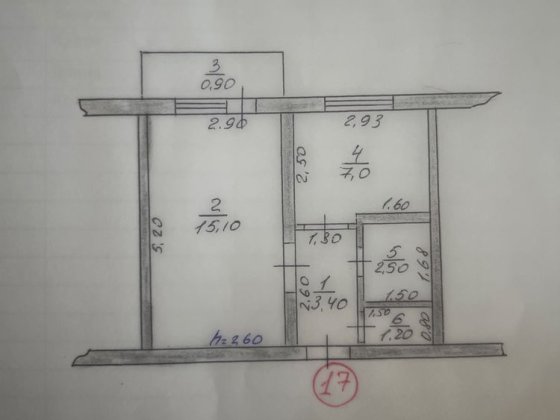 Продаж 1-кімнатної квартири (30,1 м²) в с. Улянівка, Берестинський район