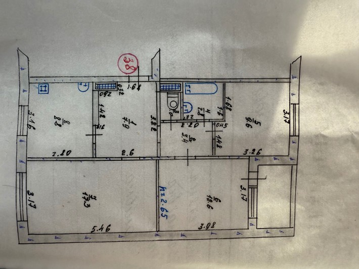 Продам затишну 3-кімнатну квартиру, м-н 5, Лозова - фото 1
