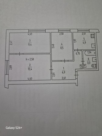 продам 3х комнатную квартиру - фото 1