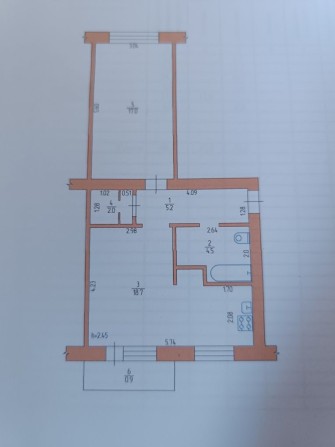 Двох кімнатна квартира - фото 1