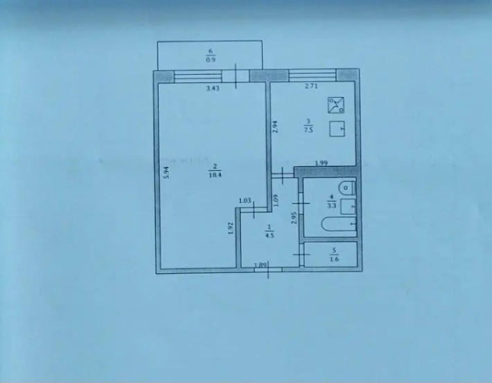 Продам 1-кімнатну квартиру, м. Південноукраїнськ (2-й район). - фото 1