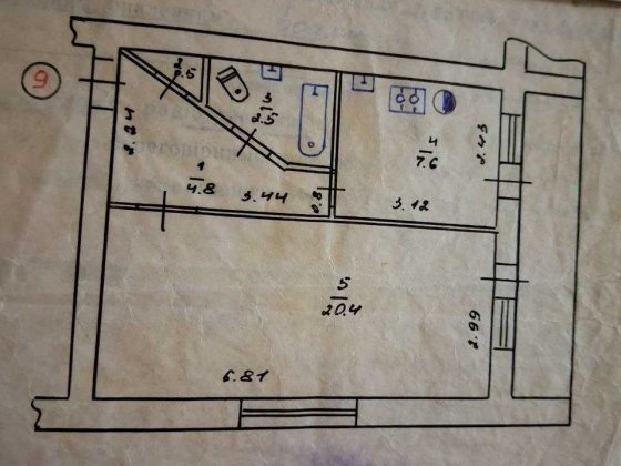 Продаётся 1/2 часть квартиры в городе Вороновиць Вороновица