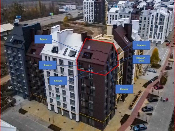 Продам видову дворівневу 4-х кімнатну квартиру у жк Білий шоколад Центр Білогородка Білогородка