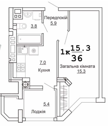 Продаж 1-кімн.квартири по вул. Теплична 44, с. Святопетрівське в Бучанському районі - фото 1