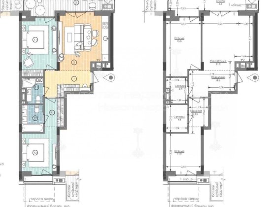UNIT.Home (Блок А6) Інноваційна квартира 75 м² з терасою та системою AJAX у  — продаж за переуступко