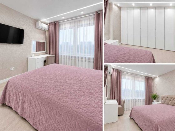 3-кімнатна квартира 73,4 м² у Новобіличах: капремонт, 3 спальні, вітальня, кабінет на лоджії. Від вл Киев