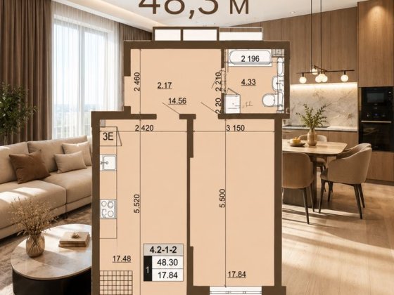 Продаж 1к кімнатної квартири  ЖК LikoGrad Ліко Град Perfect Group  вул.  Михайла Максимовича 32 метр