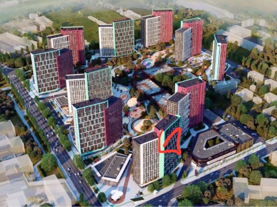 Продам ВИДОВУЮ 3к квартира 96м2 в ЖК Диброва Парк