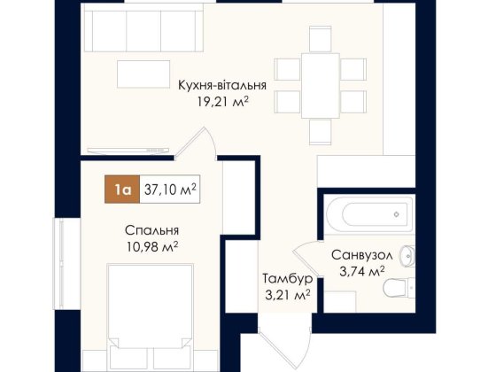 Продам 1к квартиру від забудовника в  центрі Ірпеня! ДЕРЖ.програми! Мінімальне оформлення!