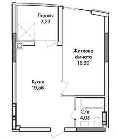 Військовим — квартира за єОселею в новому будинку, 1к квартира - фото 1