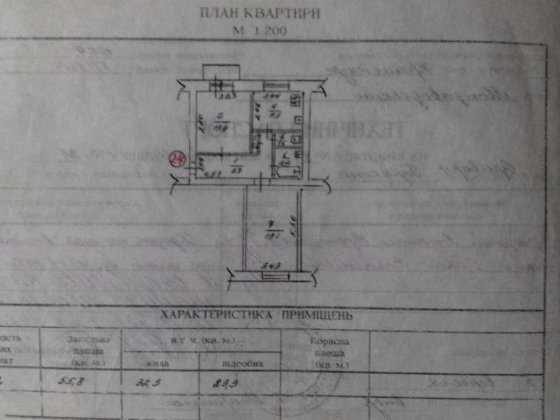 СРОЧНО продам 3/4 ДОЛИ в 2-комнатной квартире Кременчуг