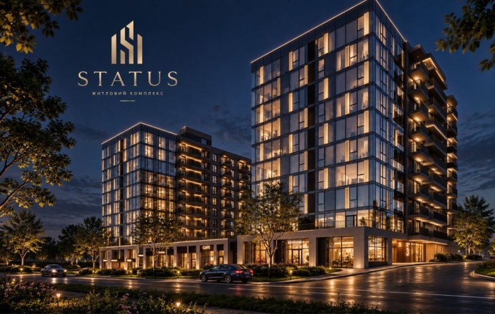 Продаж 1-кімнатноі квартири у ЖК Status у Луцьку по вул.Глушець,55 - фото 1