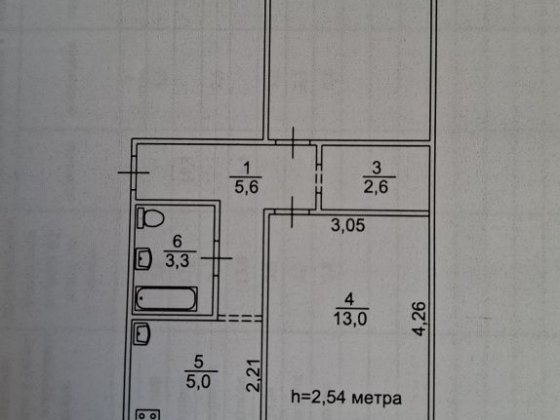 Продаж 2-х кімнатної квартири, Космонавтів 35, (єВідновлення)