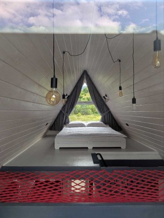 Оренда A-frame будинку з чаном | Карпати Татарів Буковель. - фото 1