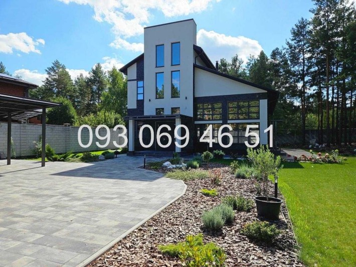 ОРЕНДА ‼️ Новий будинок з другим світлом 275 м² на 15 сотках серед лісу у Биківні, м. Київ - фото 1